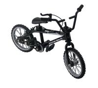 KIXZSAZ Mountain Bike Model 118 Scale Simulation Sized Miniature Delighting Kids With Unique Features And Amazing Workmanship Finger Bikes Toys For Kids Boys, Black, 11x8cm
