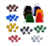 KIXZSAZ Multi Sides Dices With Easy Storage Polyhedral Dice Set Role Playing Games And Fun Learning Experiences Role Playing Games Multi Sides Dices Party Favors