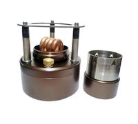 KIXZSAZ Multifunctional Outdoor Cooking Furnace Backpacking Camping Grilling Tea Cooking Compact And Efficient Burning Lightweight Portable Mini Metal Spirit Burner, with Bracket, 12x12cm