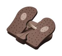 KIXZSAZ Nonslip Foot Pedal Leg Exerciser Fitness Stepper Mini Stair Stepper Machine Home Office And Foot Incline Board Machine Mini Stair, brown, 23.5x21.5x11.5cm
