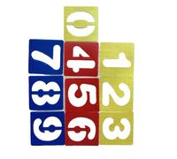 KIXZSAZ Pack of 10 Stencils for Painting Plastic Alphabet and Number Multi-purpose Paint Tools Scrapbooking DIY Crafts School