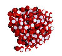KIXZSAZ Pack of 100 Wooden Button Exquisite Bee Pattern Smooth Removable Fastener Manual Prop Shank Buttons