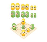 KIXZSAZ Parents Kids Interactive Checkers Game Small Indoor Outdoor Fun Strategy Chess Boost Cognitive Skills Family Bonding Strategy Chess Educational Puzzles Board Game Toy, duck, board 12x12cm