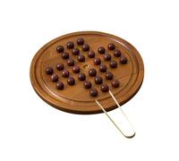 KIXZSAZ Peg Solitaire Puzzle Toy Classic Board Game Fun Challenge Develop Logical Thinking tion Through Play Europe Board Game Single Chess Toy For Beginner