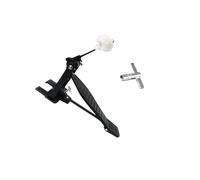 KIXZSAZ Percussion Instrument Drum Pedal Drummer Gifts Made With Sturdy Aluminum Alloy All Performance Levels Portable Single Foot Kick Single Chain Kick Pedal, Black, 26x15x10cm