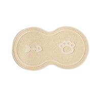 KIXZSAZ Pet Mat Durable And Long-lasting Easy To Clean Beloved Pet PVC Cat Litter Mat Accessory Cat Accessory Dog, Beige