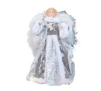 KIXZSAZ Pink Cheeks And Fluffy Skirt Angel Topper Doll Add Heavenly Beauty To Christmas Tree Like True Angel. Christmas Topper Doll Tree Top, T1220192