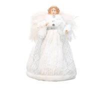 KIXZSAZ Pink Cheeks And Fluffy Skirt Angel Topper Doll Add Heavenly Beauty To Christmas Tree Like True Angel. Christmas Topper Doll Tree Top, T1220204