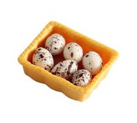 KIXZSAZ Plastic Eggs And Mini Food Toys Dollhouse Miniature Egg Models To Inspire Kids Creativity Made Of Resin Dollhouse Miniature Mini Egg Models Eggs