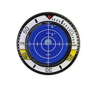 KIXZSAZ Play Like Pro With Unique Watch Frame Golf Accessory And Precise Round Bubble Level Golf Putting Aid Reader Effortless Accuracy Putting Green Reader, Blue White, 3.6x3.6x0.7cm