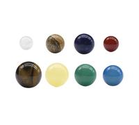KIXZSAZ Polished Spheres Set Of 8 Planets Home Office Decorations Collectible Figurines And Learning Engagement Planets Educational Learning Gift Kids Men Women