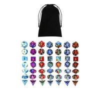 KIXZSAZ Polyhedral Dices Set Math Teaching Assortment Eye Catching Acrylic Role Playing Game Dices Board Game Props Bright Selection Table Games Aesthetic Conscious Role Playing Bulk