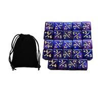 KIXZSAZ Polyhedral RPG DIY Dices Set Unleash Creativity And Fun During Math Learning Through Engaging Dice Games D6 Teaching Math Dices Set Role Play Party Favors, Violet Blue, 1.6cm