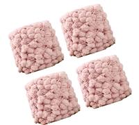 KIXZSAZ Pompom Chunky Yarn Blanket Arm Knitting Crochet Soft and Comfortable Yarn for Handmade Items Weight Throw Pillow DIY Rug Making Washable Adults Jumbo, Pink, 40m per Ball