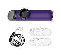 KIXZSAZ Portable Music Flute Kazoo Gifts For Adults Enjoyable Kazoo With Five Diaphragms For Memorable Musical Experience With Five Flute Diaphragms For Music Lovers , Violet , 10.8x2.5x2cm