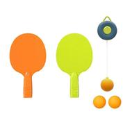 KIXZSAZ Portable Table Tennis Trainer Kids Practice Device Encourage Skills Development Fun Learning Environment PingPong Table Tennis Balls Racket Set