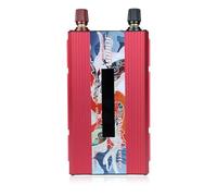 KIXZSAZ Power Inverter Portable Solar DC 12V to AC 110V Screen Display Adaptor Short Circuit Travelling Sine Wave Converter, Red