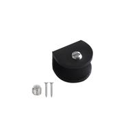 KIXZSAZ Practical and Beautiful Glass Camp with Premium Wall Bracket Wide Usage Seat Raising Device Front Seat Raising, semi-Circle Black S