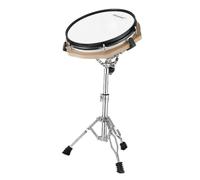KIXZSAZ Practice Drum Pad And Stand Pack For Beginners Introduction To Drumming With Comprehensive Training Solution Mute Silent Drum Practice Training Pad With Stand