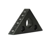 KIXZSAZ Precision Tool Metal Angle Ruler For Accurate Measurements Fine Workmanship Alloy Right Angle Ruler Metal, Style one black DC42