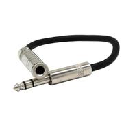 KIXZSAZ Premium 35mm Adapter Cord Audio Leads Eliminate Noise And Sound Clarity 6.35mm TRS Socket Female To 6. Male Plug Cable Audio Leads For Exceptional Sound And Reliability. High Grade Twin Cable