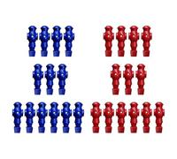 KIXZSAZ Professional Foosball Men Player Replacement Set Friendly Competition Table Soccer Players Suitable For Games Mini Doll Table Football Machine Accessory Parts, Red Royal Blue, 107x36mm