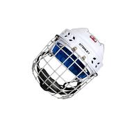 KIXZSAZ Professional Ice Hockey Player Helmet Padded Enhanced Breathability Impact Helmet Ensuring Comfort For Ice Hockey Training Speed Skate Dry Land Equipment, White, S