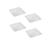 KIXZSAZ Protective Pad Options For Furniture Leg Stability Provide Non Slip Features Safeguarding Chair And Sofa Legs Transparent Silicone Furniture Foot Pads Non Slip, Square, 6x6cm