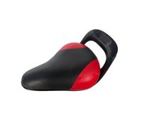 KIXZSAZ PU Leather Kids Mountain Bike Saddle Universal Modified U-shaped Waterproof Rainproof Steel Seat Part Accessories, Red