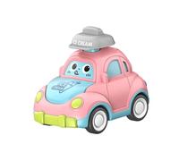 KIXZSAZ Push And Go Car Toy For Kids Toddlers 1-3 Delivered With Easy To Inviting Active Engagement In Play Cartoon Toy Car Is Sure To Be Loved By Kids, pink, 7x9.3x7.8cm