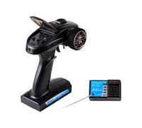 KIXZSAZ RC Transmitter And Receiver Kit 3 Channel 4 Offers High Performance Remote Control For RC Car Boat And Tank Stroke Adjustable Electronic Repair Spare Part