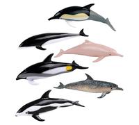 KIXZSAZ Realistic Dolphin Figures Unique Dolphin Themed Mini Figurines Hand Painted Animals Adorable Birthday Gift Collection Realistic Detailed Figures Cake Toppers