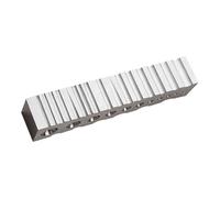 KIXZSAZ Reliable Bracelet Making Tool Swage Block High Hardness Iron Compact Jewelry Making Metal Forming Block Swage for Jewelry Metalworking Bangle Rings Bracelet Tool Channel, Silver, Rectangle