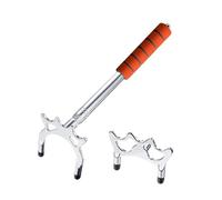 KIXZSAZ Retractable Billiard Cue Stick Bridge With Fork Head Versatile Pool Cue Accessory Suitable For Parties And Clubs Retractable Billiard Stick Bridge With Head, Silver 2 racks, 33.6cm-158cm