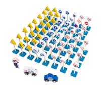 KIXZSAZ Road Traffic Sign Stop Learning Toys Fun And Interactive Educational Tool Promoting Understanding Of Important Traffic Rules And Regulations Wood