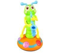KIXZSAZ Saxophone Playing Caterpillar Toy With Built-in Lighting System For Kids ABS Electric Singing Twist Worm Childrens Toys