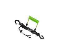 KIXZSAZ Scuba Diving Coil Lanyard Lightweight Durable Quick Release for Buckle Dive Adventures Length Is 25cm/9.84inch Dive Fishing Lanyard Snappy Of Coil Scuba Diving, Transparent Green, 25x3.2cm