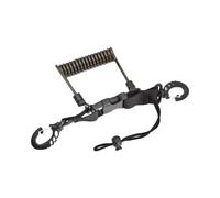 KIXZSAZ Scuba Diving Coil Lanyard Lightweight Durable Quick Release for Buckle Dive Adventures Length Is 25cm/9.84inch Dive Fishing Lanyard Snappy Of Coil Scuba Diving, Transparent Black, 25x3.2cm
