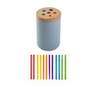 KIXZSAZ Shape Sorter Shape Sorting Cup Supports Educational Fun While Fostering Fine Motor Skills Through Engaging Learning Activities Color Sorting Toy Wooden Activity Center, Style C