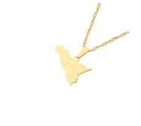 KIXZSAZ Sicily Map Necklace Gift For Mothers Sisters Lovers Stainless Steel Name Pendant Necklaces Italy Sicily Necklace Classic