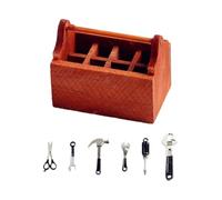 KIXZSAZ Simulation Wooden Toolcase Featuring Realistic Characteristics For Kids Playhouse Toy Displays Model Train Layout Simulation Wooden Toolcase Life Scene Supply Accs