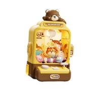 KIXZSAZ Small Claw Machine Toy Gifts Boosting Playtime Fun With Unique Features Social Gatherings And Exciting Moments Claw Doll Machine Indoor Arcade Games For Ages 4, Brown, 20x15.7x29.6cm