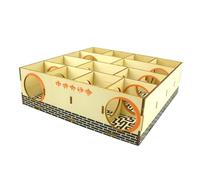 KIXZSAZ Small Pet Animals Play Maze Tunnel Wood Provides Endless Fun Activities Designed For Active Growing Of Small Pet Hamster Maze Tunnel Puzzle Toy Wooden, 20.8x19.8x6cm