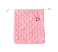 KIXZSAZ Small Pet Carrier Bag And Versatile Sugar Glider Carrier Offer Comfort During Outdoor Activities Meeting Travel Needs Flannel Sugar Glider Bag Breathable Drawstring, pink, 19x16cm