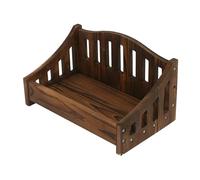 KIXZSAZ Small Wooden Bed Posing Baby Photography Props Every Shot With Versatile And Stunning Presentation No Odor. Baby Photo Props Newborn Photography Studio Bed, coffee, 38x22.5cm