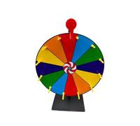KIXZSAZ Smooth Working Portable Prize Wheels Heavy Duty Roulette Wheel for Carnivals and Store Promotions with Stand Erasable Editable Bright Color Casino Prize Colors Wheel