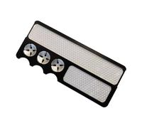 KIXZSAZ Snooker Tip Repair Accessory Tool Cue Tip Sander Long Lasting Billiard Pool Cue Portable Tool Ensuring Won't Scratch Hands During With Sl nd Bright Color Resists, Black Metal, 122x53mm