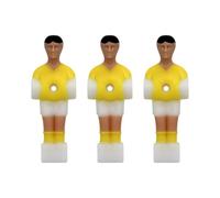 KIXZSAZ Soccer Table Men Replacement Figures Long Service Life Football Players For Matches Fit ForThe Foosball Player Is Applicable To Foosball Table With Standard Rods, Yellow, 10.5x3.65cm