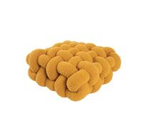 KIXZSAZ Soft Plush Knot Seat Cushion Chair Pad Ins Style Pillow Decorative Stretchy For Home Sofa Household Seating Ornaments, Yellow, 30 * 33 * 12CM