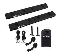 KIXZSAZ Soft Roof Rack Pads Tie Down Straps Ropes Kayak Paddleboard Transportation Auto Luggage Carrier System Universal Portable 2 Soft Roof Rack Pads Car Set Kayak Surfboard